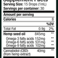 Seven Points CBD 1200mg Tincture Supplement Fact Panel